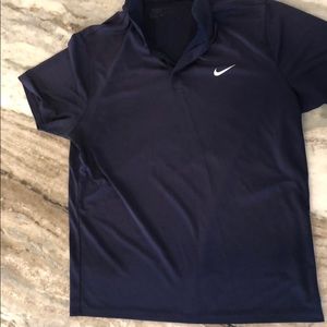 A navy blue nike dress shirt